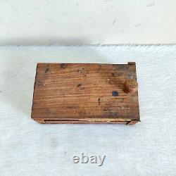 1920s Vintage Blade Sharpening Barber Wooden Box Rare Grooming Collectibles W163