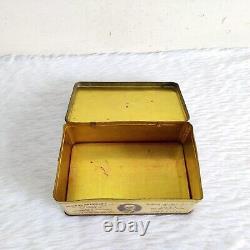 1940 Vintage Jawaharlal Nehru Brand Saffron Advertising Litho Tin Box Rare TI129