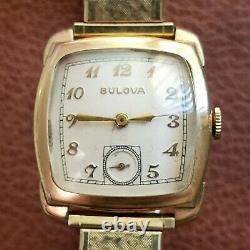 1952 Bulova Senator Mens Vintage Watch with Original Box, Cal. 10BT, 15J Rare