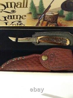 1981 Case XX Small Game Knife With Stag Handle Sheath Mint In Vintage Box Rare