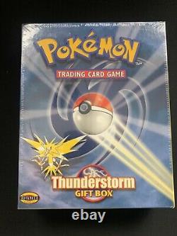 1999 Pokemon Thunderstorm Vintage Factory Sealed Gift Box 3 Booster Packs + Deck