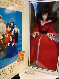 7 Gone With The Wind Barbie Dolls World Doll New In Box Black Dress Rare Vintage