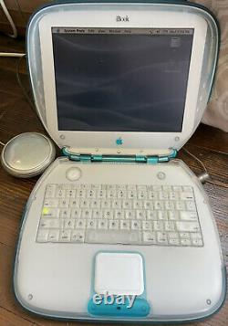 Apple iBook Clamshell G3 Blueberry In Box Mac OS 9 Rare Vintage