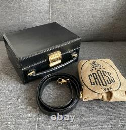 Auth Vintage MARK CROSS Grace Box leather shoulder bag purse Rare 1990s