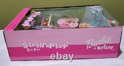 BARBIE & KRISSY STROLL'N PLAY + Latino baby 3 dolls set NEW IN BOX- 2001 RARE