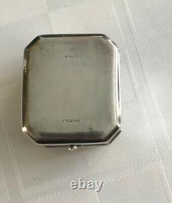 Birks Sterling Silver 925 Vintage Engraved Ring Box 1.5 Rare