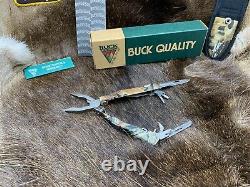 Buck 360 Vintage Multi Tool Knife With Sheath Brand Mint In Buck Box Rare A++