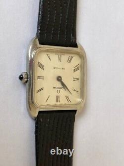 C1972 Omega Deville Watch Vintage Hand Winding 17 jewels white with Box So Rare