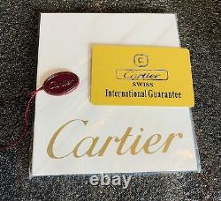 Cartier Wooden White Red Watch Box case Luxury Vintage RARE Booklet Pillow Kit