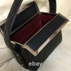 Chanel Vanity Hand Shoulder Box Bag Rare Vintage
