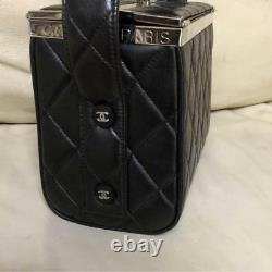 Chanel Vanity Hand Shoulder Box Bag Rare Vintage