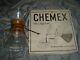 Chemex Vintage Hand Blown 60's With Filters In Box. Rare New Old Stock Condition