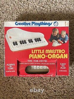 Creativity Playthings Little Maestro Piano-Organ Vintage 1977 With Box RARE