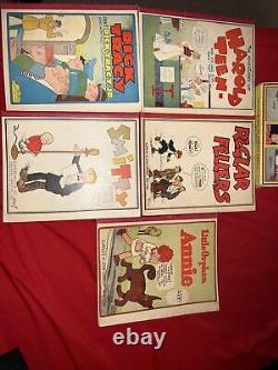 Cupples leon wonder box of famous comics 5 books 1935 Vintage Very Rare Collect