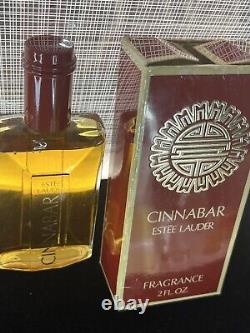 Estée Lauder CINNABAR vintage original perfume FRAGRANCE Rare Splash 2oz withbox