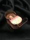 Fab! Rare! Vintage Limoges Peint Main Baby Carriage W Baby Trinket Box Signed Bc