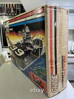 GI Joe 1985 Vintage USS Flagg Aircraft Carrier Original Box only! Rare