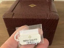 GORGEOUS Patek Philippe Vintage Burgundy Empty Watch Box Case Authentic RARE