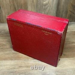 Genuine Rare Vintage OMEGA Constellation 1401 Swiss Red Watch Box 1950s 1960s