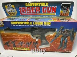 Go-Bots Transformers Vintage Convertible LASER GUN 1985 in Original Box RARE