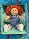 Htf Vintage Cabbage Patch Kids #30 Red Popcorn With Rare Dinosaur Overalls In Box