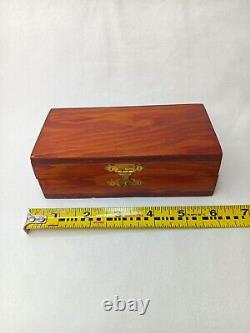 Iyob Filiae Jobs Daughters Wooden Gavel With Gold Emblems And Box Vintage Rare