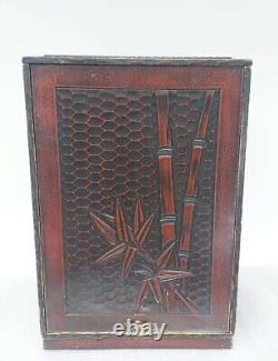 Japanese Vintage Wooden Vanity Box Rare