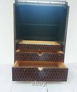 Japanese Vintage Wooden Vanity Box Rare