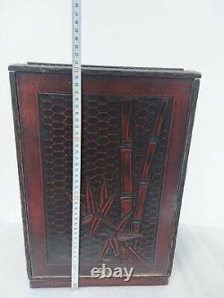 Japanese Vintage Wooden Vanity Box Rare