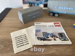 LEGO 1651 MEARSK LINE CONTAINER TRUCK 80er BOX Vintage RARE