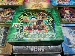 Lot of 27 Rare Vintage Empty Yu-Gi-Oh! Booster Boxes Legend of Blue Eyes & More