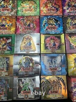 Lot of 27 Rare Vintage Empty Yu-Gi-Oh! Booster Boxes Legend of Blue Eyes & More