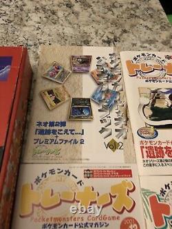 Lot vintage pokemon trainers magazines With Box Rare Charizard, espeon +++ Tcg