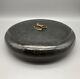 Maitland Smith Tessellated Stone Circular Box With Brass Accent 1970's Vtgrare