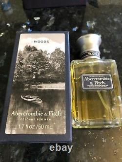 Mens Vintage Abercrombie & Fitch Woods Cologne 1.7 fl oz/50 mL Rare New Box