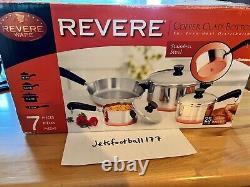 NEW in BOX Vintage Revere Ware 7 Piece Cookware Dated 2001 Never Used Rare