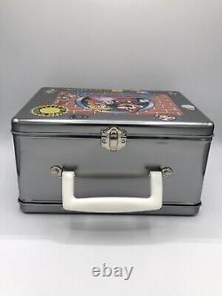 NINTENDO Super Mario Metal Tin Lunch Box Case Vintage FAMICOM Showa Japan Rare