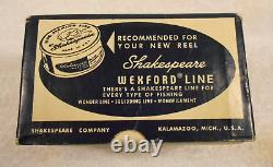 New Vintage Rare Shakespeare Hydro-Film Control 1930 EE Reel with Box & Manual