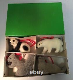 New in Box Set of 4 Vintage Wagner West Germany Handmade Ornaments Rare NIB