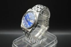 October 1968 Very Rare Vintage Seiko DX Blue Original Bracelet Automatic Watch