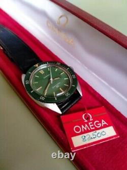 Omega Seamaster 120m Factory Green Dial-Rare Vintage With Box&Tag- Manual Wind