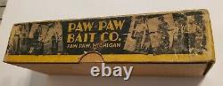 Paw Paw Trout Color Fish Spearing Decoy in RARE larger YellowithBlack Box