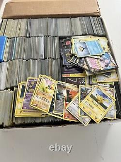 Pokemon Card Lot 5000+ Bulk Vintage/Modern Commons Uncommons Rare LP/ NM Big Box