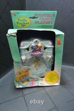 Polly Pocket Bluebird UK Vintage Retired Polly's FunTime Clock NEW IN BOX RARE