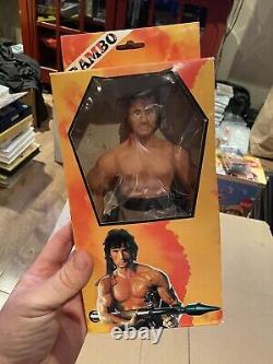 RAMBO First Blood Vintage Action Figure withBox Rare Doll 1980s Possibly New