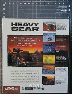 RARE 1997 18 x 15 x 4 VINTAGE PROMOTIONAL SIGN Heavy Gear Store Display Box