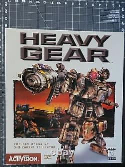 RARE 1997 18 x 15 x 4 VINTAGE PROMOTIONAL SIGN Heavy Gear Store Display Box