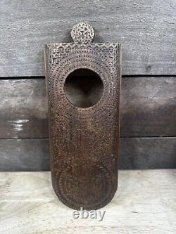 RARE Antique Wooden Prisoner Of War Chip Carved Valubles Box Tramp Art