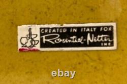 RARE Bitossi Italy 1960s Flower Ceramic Cigarette Box Rosenthal Netter Londi MCM