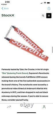 RARE- Brand New Vintage SUPREME NUNCHUKS X Blk x FW10 x Box Logo x Tyler